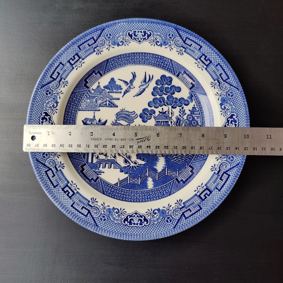 1 | 10 inch dinner plate | Blue Willow | Churchill | made in England 🇬🇧 - Picture 12 of 13